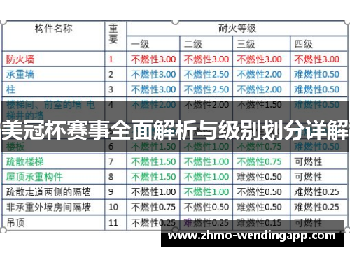 美冠杯赛事全面解析与级别划分详解 美冠杯赛事全面解析与级别划分详解